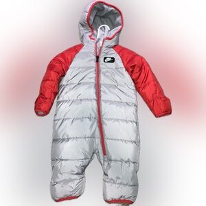 Nike Baby Red and Gray Puffer Jacket